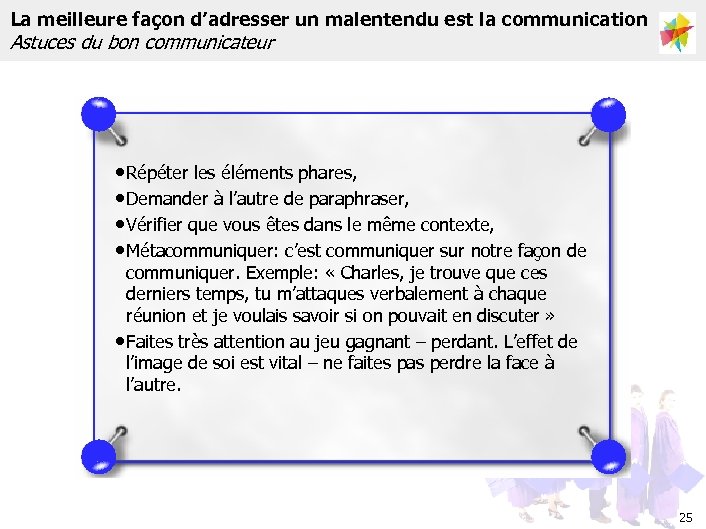 La meilleure façon d’adresser un malentendu est la communication Astuces du bon communicateur •
