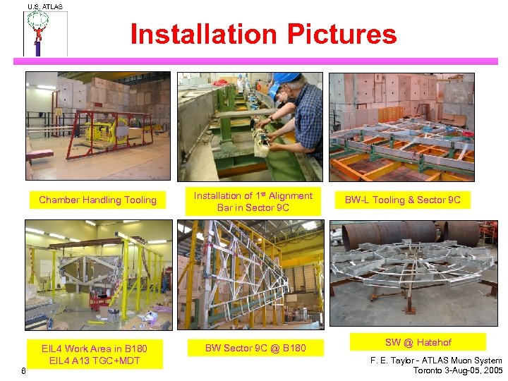 Installation Pictures Chamber Handling Tooling EIL 4 Work Area in B 180 EIL 4