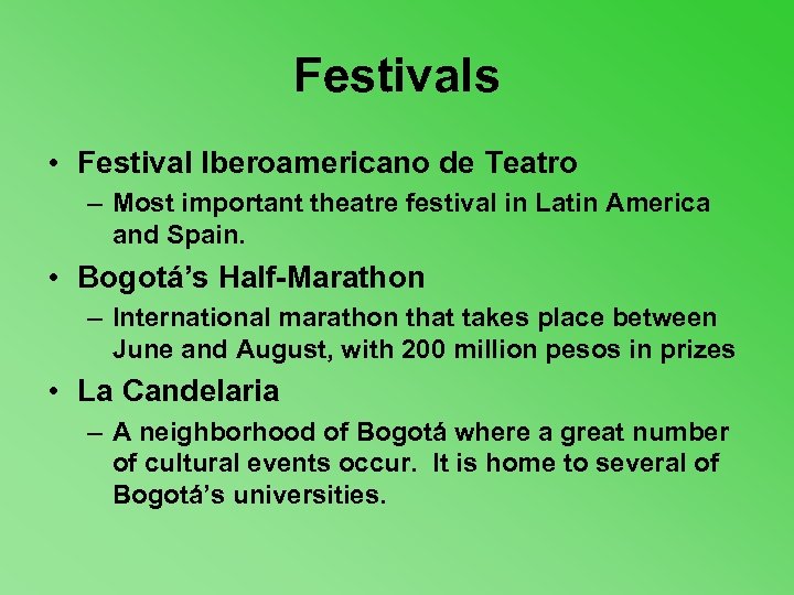 Festivals • Festival Iberoamericano de Teatro – Most important theatre festival in Latin America
