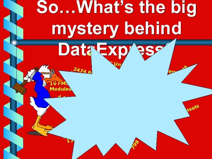 So…What’s the big mystery behind Data. Express? 79 8 SM S Un du pl