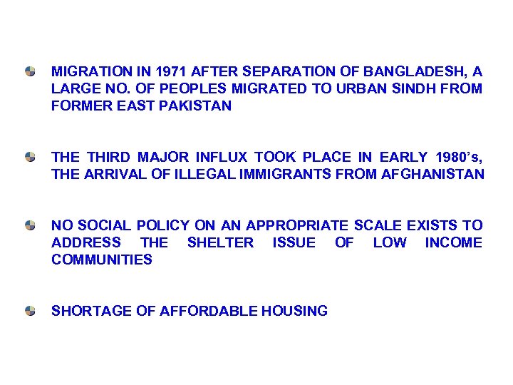 MIGRATION IN 1971 AFTER SEPARATION OF BANGLADESH, A LARGE NO. OF PEOPLES MIGRATED TO
