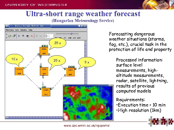 Ultra-short range weather forecast (Hungarian Meteorology Service) Forecasting dangerous weather situations (storms, fog, etc.