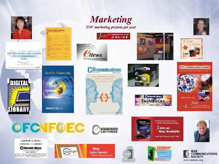 Marketing 250+ marketing projects per year 