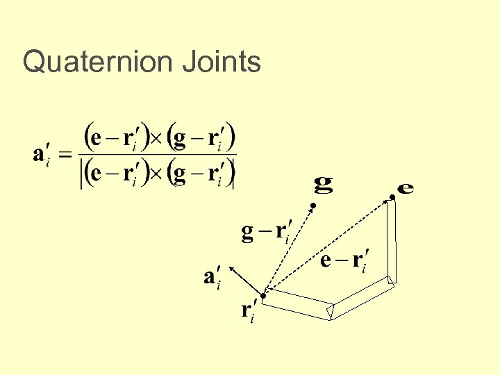 Quaternion Joints • • • 