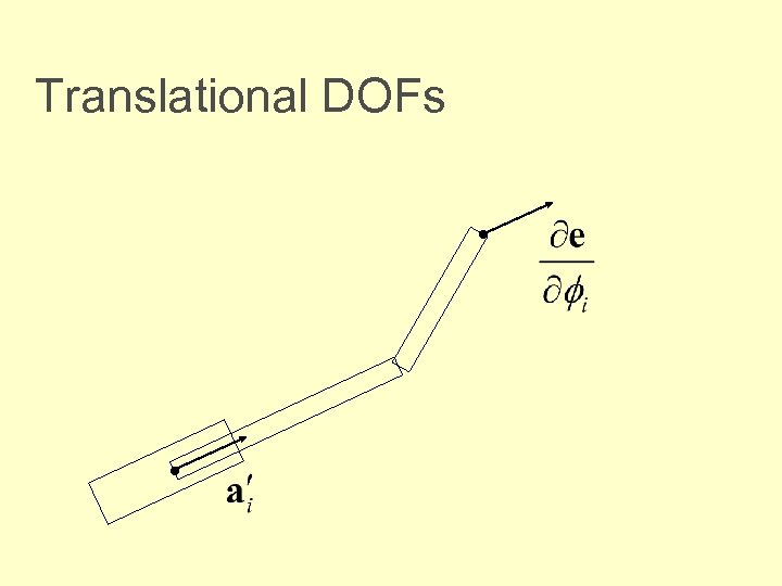 Translational DOFs • • 