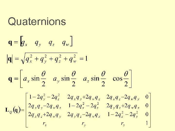 Quaternions 