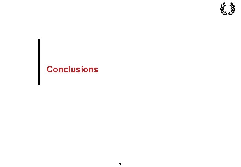 Conclusions 19 