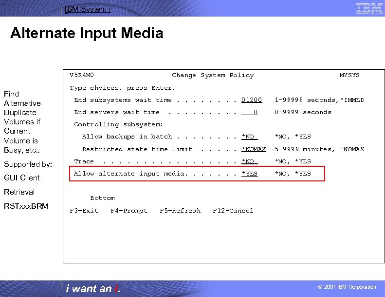 IBM System i Alternate Input Media V 5 R 4 M 0 Find Alternative