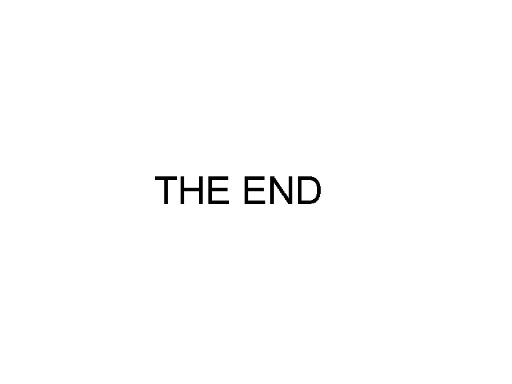 THE END 