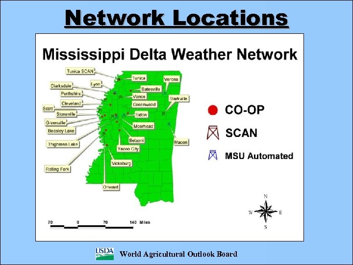 Network Locations World Agricultural Outlook Board 