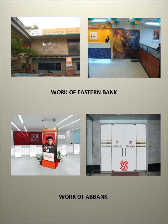 WORK OF EASTERN BANK WORK OF ABBANK 