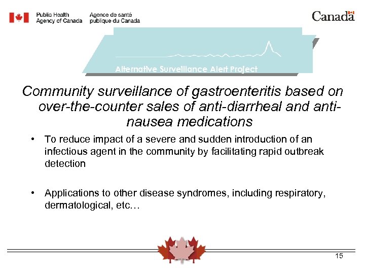 A. S. A. P. Alternative Surveillance Alert Project Community surveillance of gastroenteritis based on