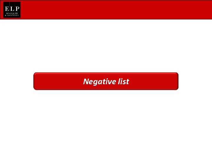 Negative list 