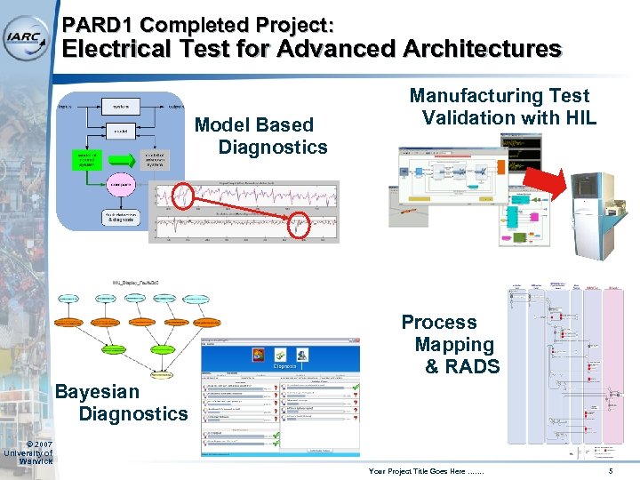 PARD 1 Completed Project: Electrical Test for Advanced Architectures Model Based Diagnostics Manufacturing Test