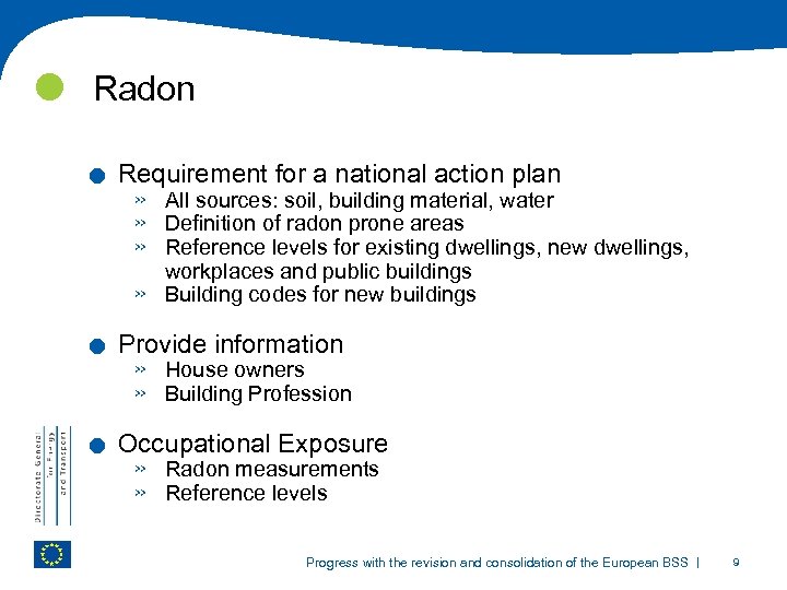  Radon . . . Requirement for a national action plan » » All