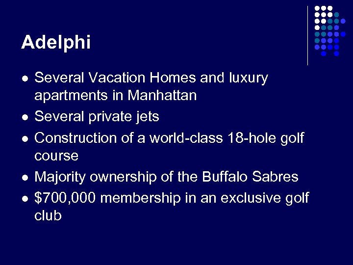 Adelphi l l l Several Vacation Homes and luxury apartments in Manhattan Several private