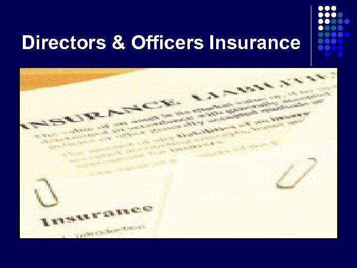 Directors & Officers Insurance 