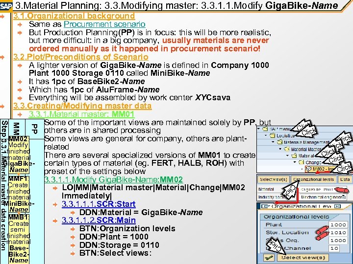 3. Material Planning: 3. 3. Modifying master: 3. 3. 1. 1. Modify Giga. Bike-Name