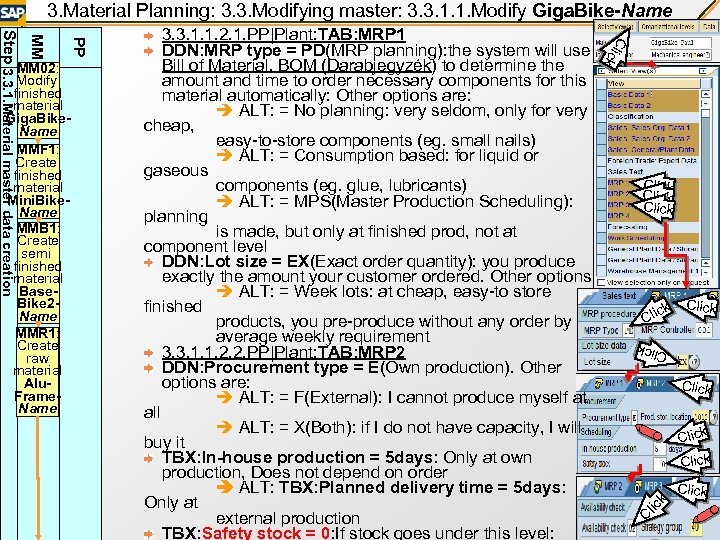3. Material Planning: 3. 3. Modifying master: 3. 3. 1. 1. Modify Giga. Bike-Name
