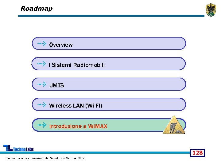Roadmap Overview I Sistemi Radiomobili UMTS Wireless LAN (Wi-FI) Introduzione a Wi. MAX 128