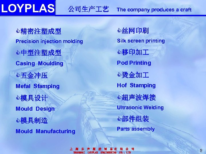 LOYPLAS 公司生产 艺 The company produces a craft C精密注塑成型 C丝网印刷 Precision injection molding Silk