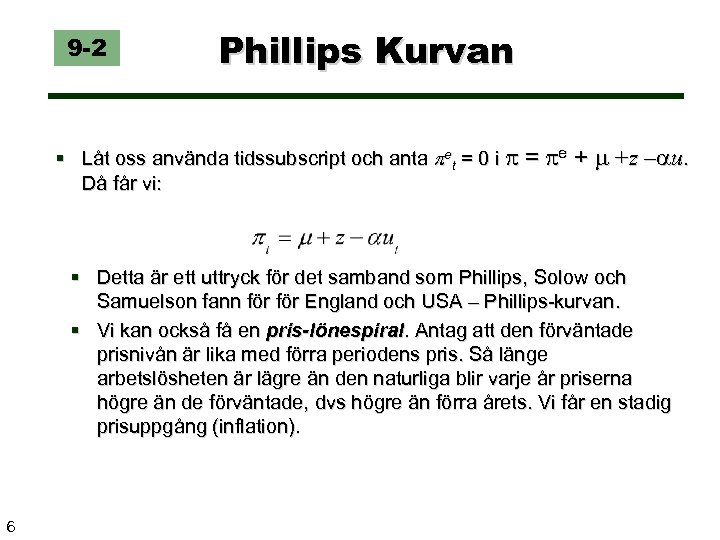 9 -2 Phillips Kurvan § Låt oss använda tidssubscript och anta et = 0