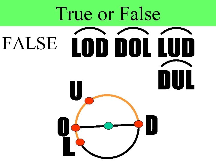 True or False FALSE 