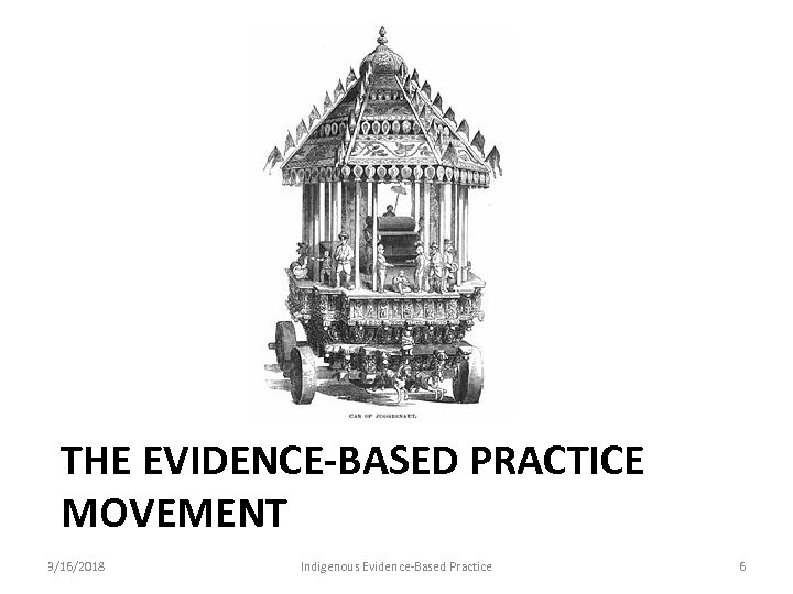 THE EVIDENCE-BASED PRACTICE MOVEMENT 3/16/2018 Indigenous Evidence-Based Practice 6 