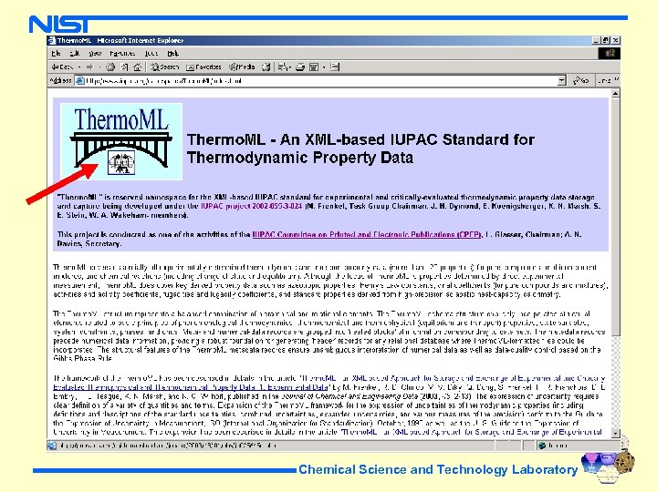 Chemical Science and Technology Laboratory 