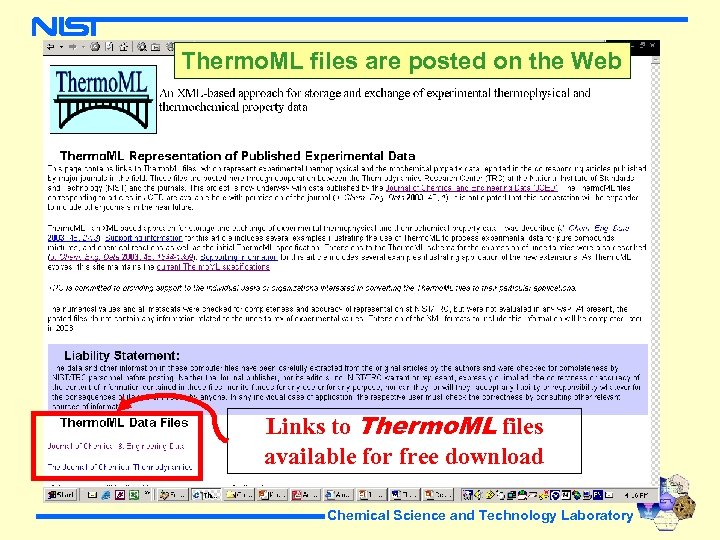 Thermo. ML files are posted on the Web Links to Thermo. ML files available