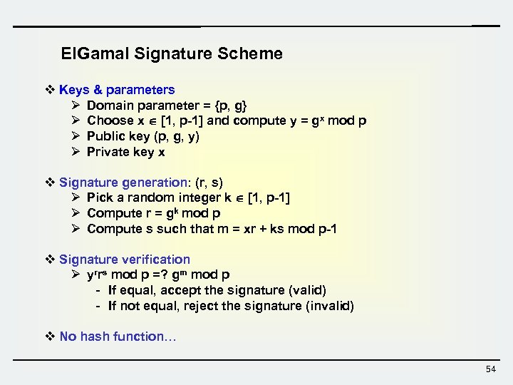 Introduction To Information Security Lecture 4 Public Key