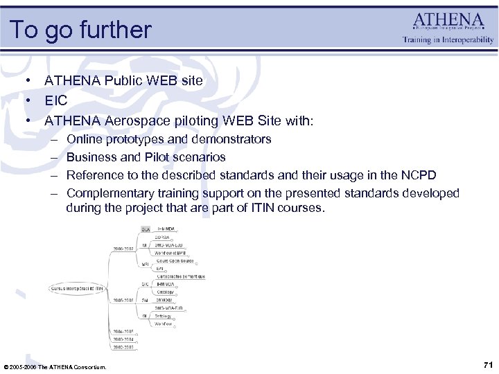 To go further • ATHENA Public WEB site • EIC • ATHENA Aerospace piloting