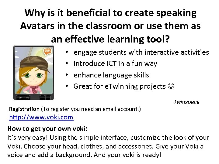 Why is it beneficial to create speaking Avatars in the classroom or use them