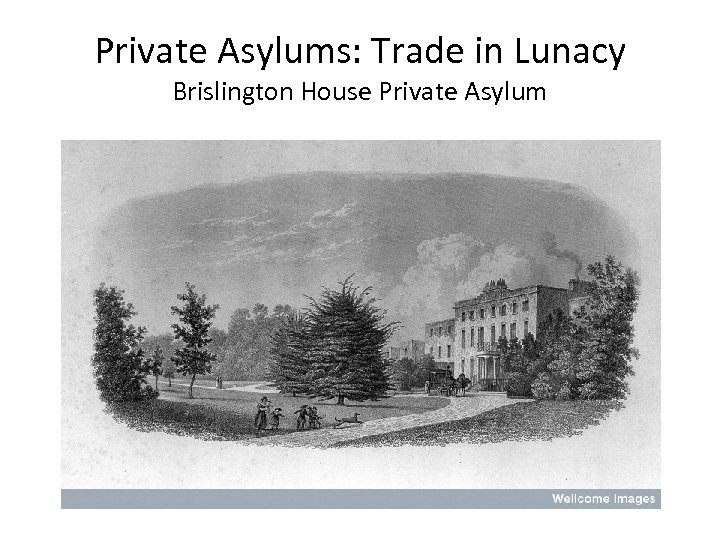 Private Asylums: Trade in Lunacy Brislington House Private Asylum 