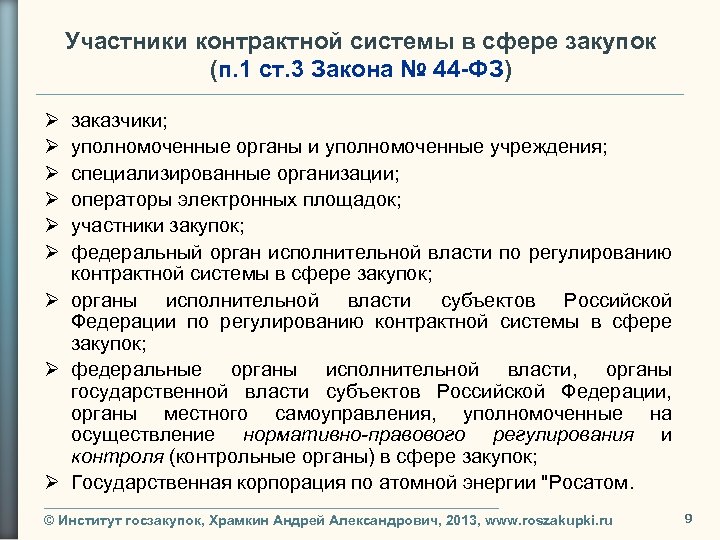 Контрольный орган в сфере закупок