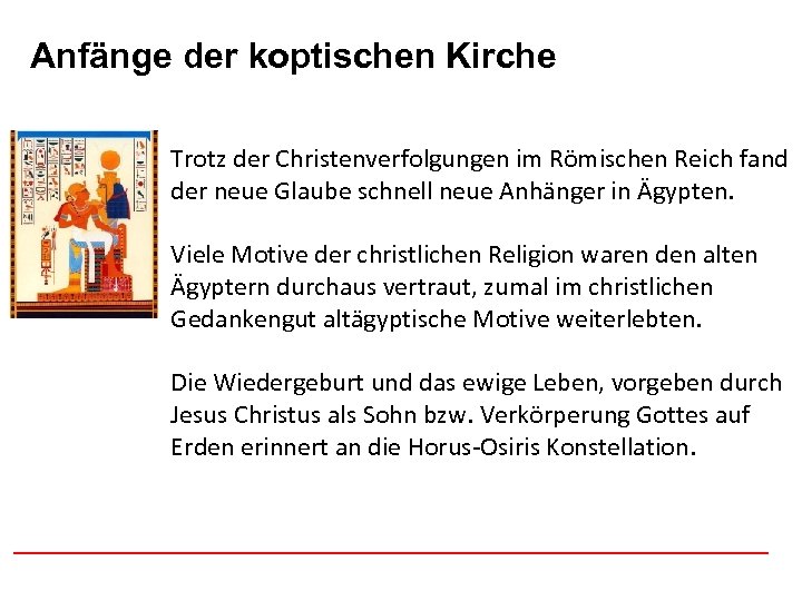 Anfänge der koptischen Afghanistan Kirche Trotz der Christenverfolgungen im Römischen Reich fand der neue