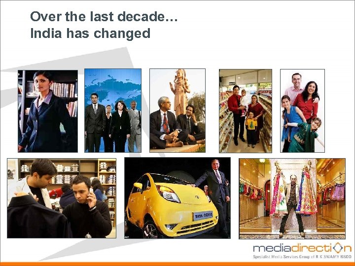 Over the last decade… India has changed 