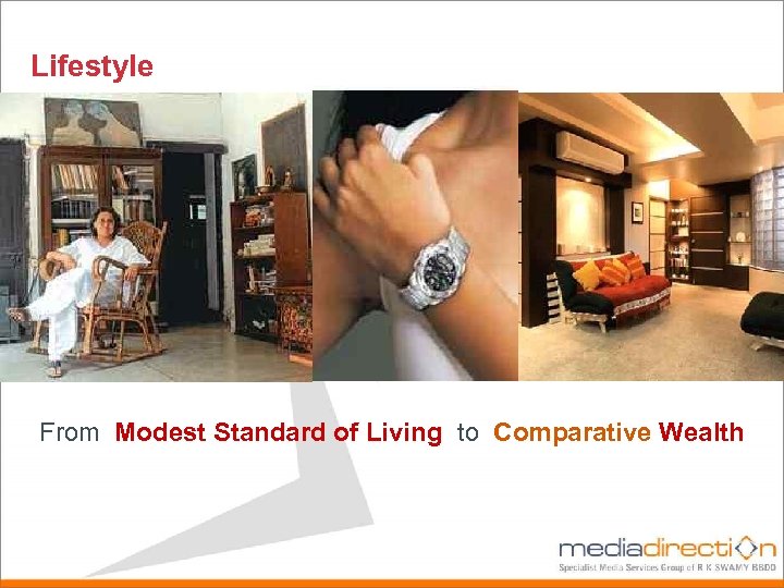 Lifestyle From Modest Standard of Living to Comparative Wealth 