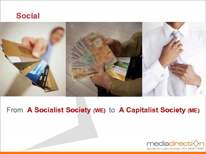 Social From A Socialist Society (WE) to A Capitalist Society (ME) 