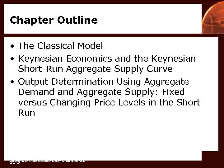 Chapter Outline • The Classical Model • Keynesian Economics and the Keynesian Short-Run Aggregate