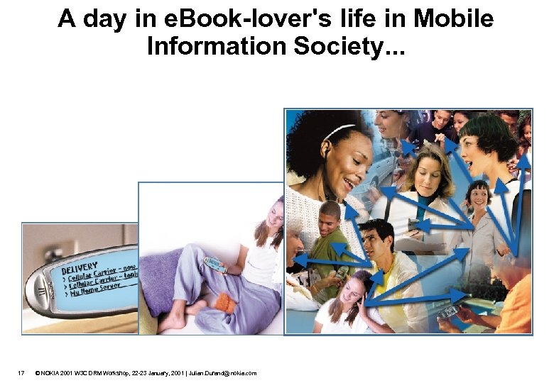 A day in e. Book-lover's life in Mobile Information Society. . . 17 ©