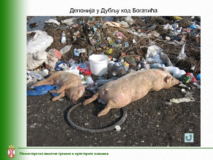 Депонија у Дубљу код Богатића Министарство животне средине и просторног планиња 