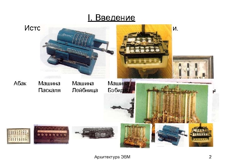 Архитектура эвм и вычислительных систем