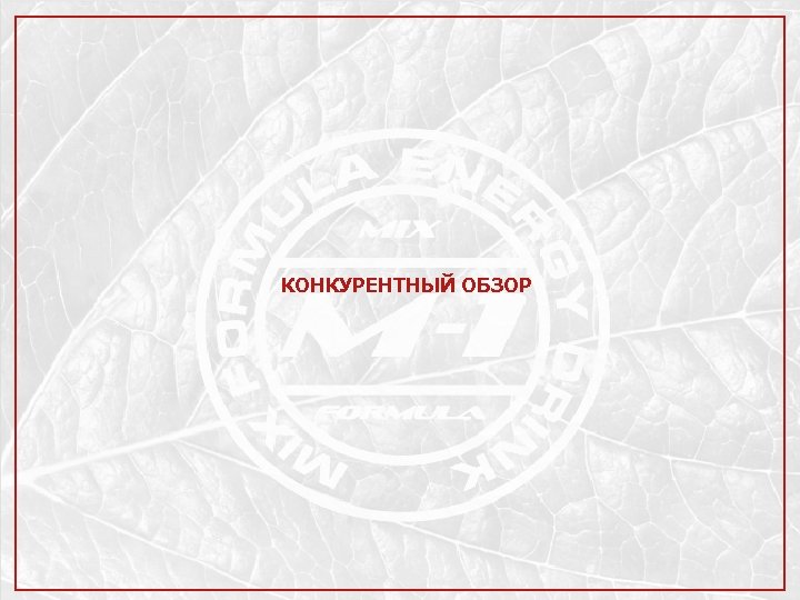 КОНКУРЕНТНЫЙ ОБЗОР 