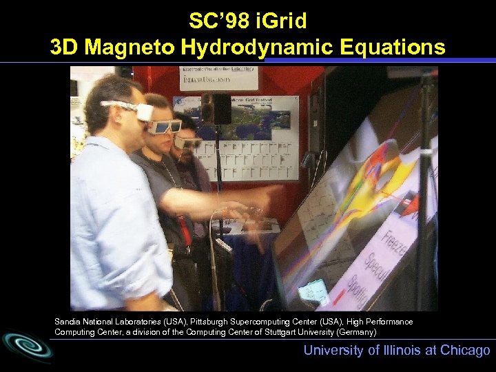 SC’ 98 i. Grid 3 D Magneto Hydrodynamic Equations Sandia National Laboratories (USA), Pittsburgh