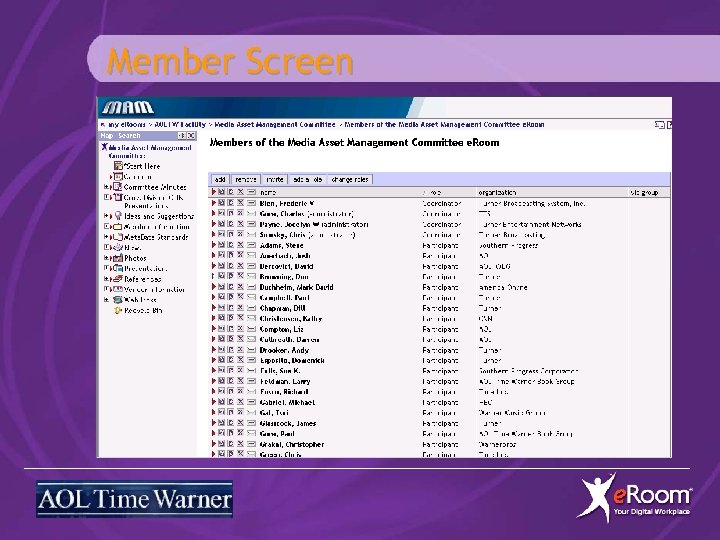 Member Screen 