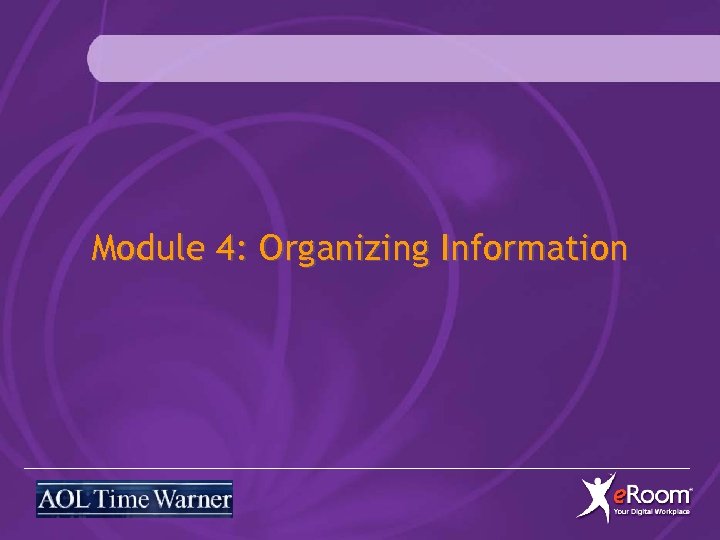 Module 4: Organizing Information 