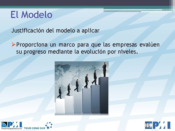 El Modelo Justificación del modelo a aplicar Ø Proporciona un marco para que las