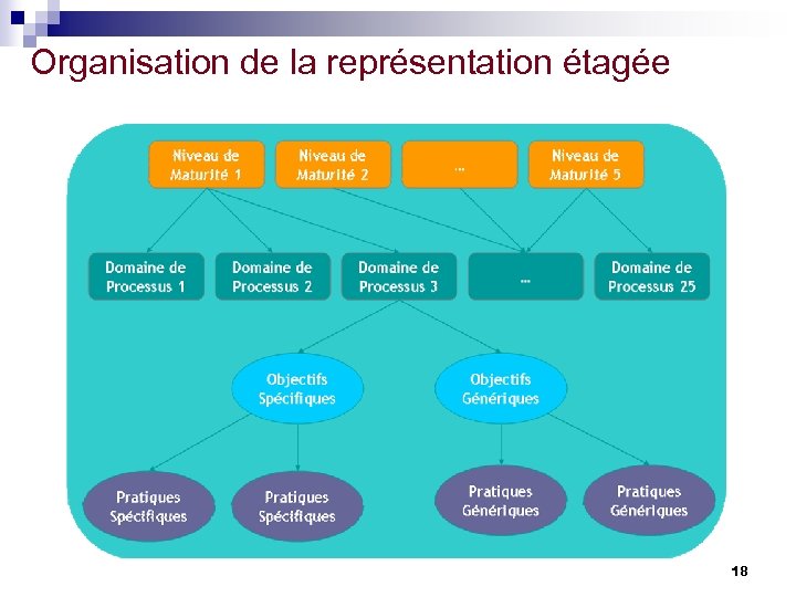 Organisation de la représentation étagée 18 