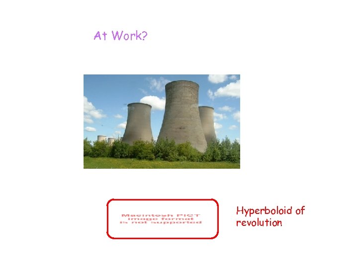 At Work? Hyperboloid of revolution 